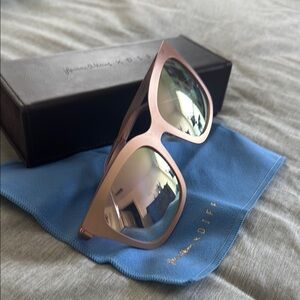 DIFF Eyewear x Laura Akins Rose Gold Sunglasses
